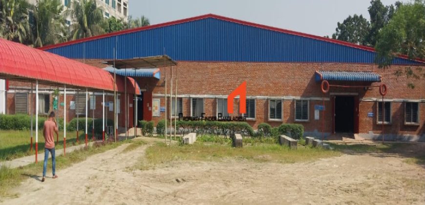 1,24,000 sft Factory Shed with 2,00,000 sft Open Land for Rent in Zirabo, Ashulia